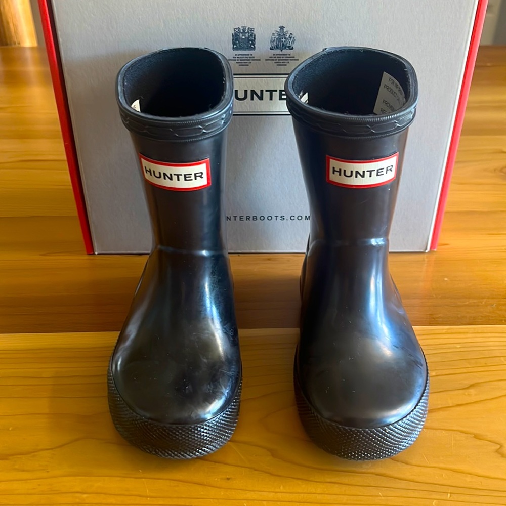 Hunter Rainboots 5/6 Toddler Black